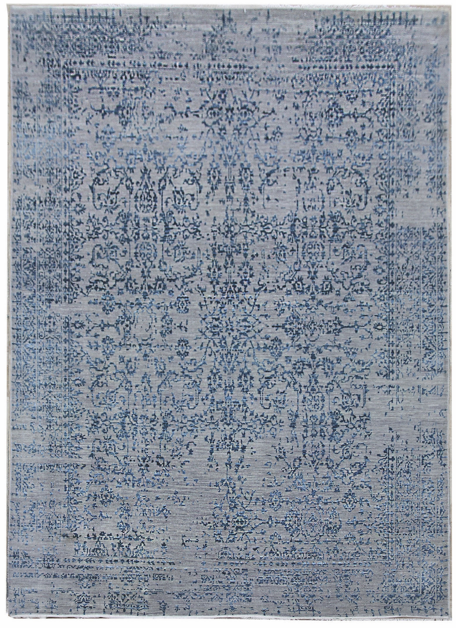 Ručne viazaný kusový koberec Diamond DC-JK 1 Silver / blue - 160x230 cm Diamond Carpets koberce 