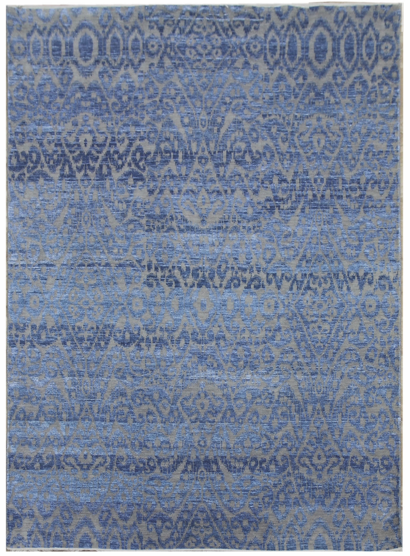 Ručne viazaný kusový koberec Diamond DC-EKT 6 Silver / light blue - 365x457 cm Diamond Carpets koberce 