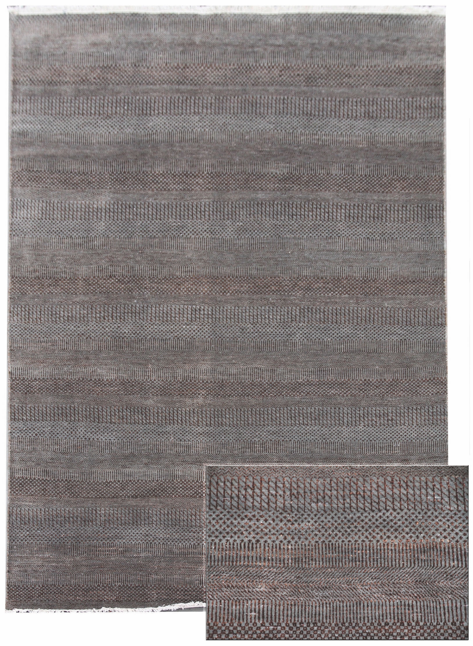 Ručne viazaný kusový koberec Diamond DC-MCN Light grey / brown - 365x550 cm Diamond Carpets koberce 