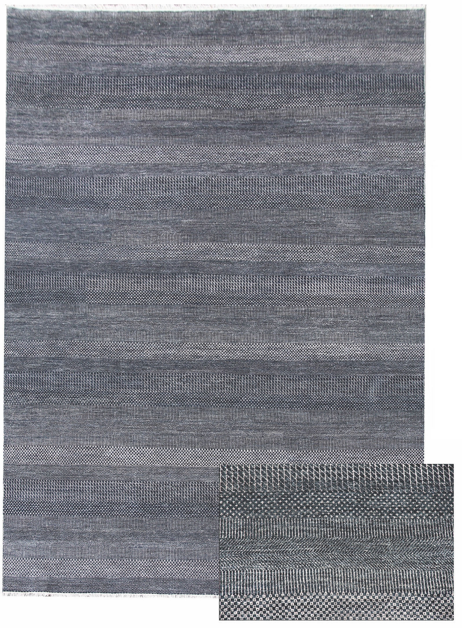 Ručne viazaný kusový koberec Diamond DC-MCN Dark blue / silver - 160x230 cm Diamond Carpets koberce 