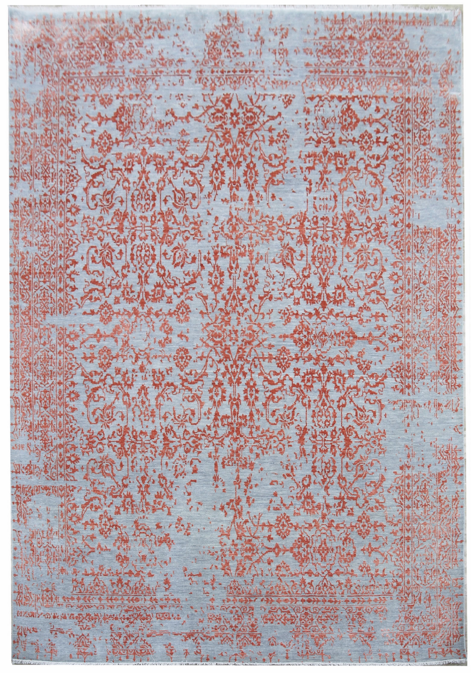 Ručne viazaný kusový koberec Diamond DC-JK 1 Silver / orange - 120x170 cm Diamond Carpets koberce 