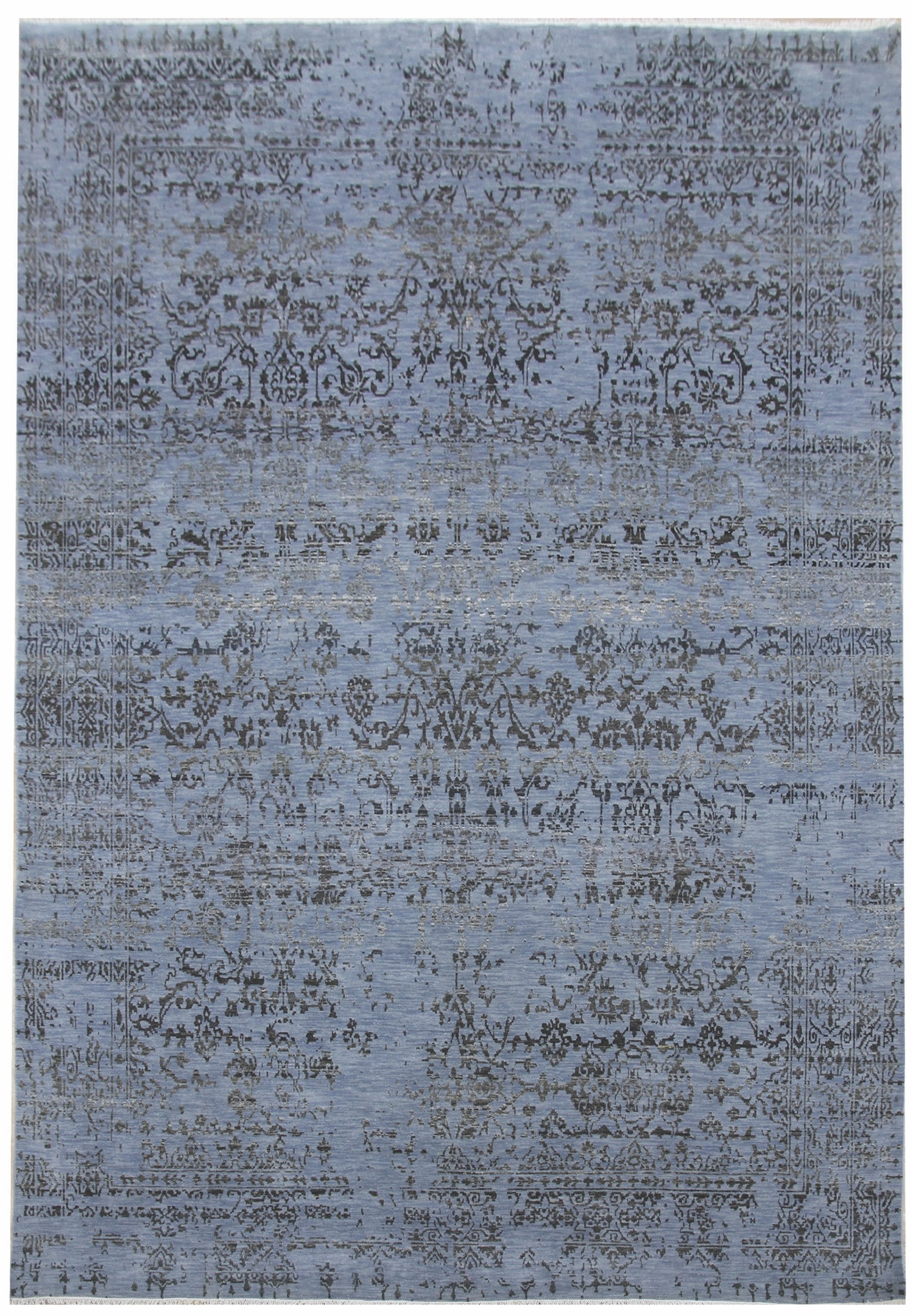 Ručne viazaný kusový koberec Diamond DC-JK 1 Jeans blue / black - 140x200 cm Diamond Carpets koberce 