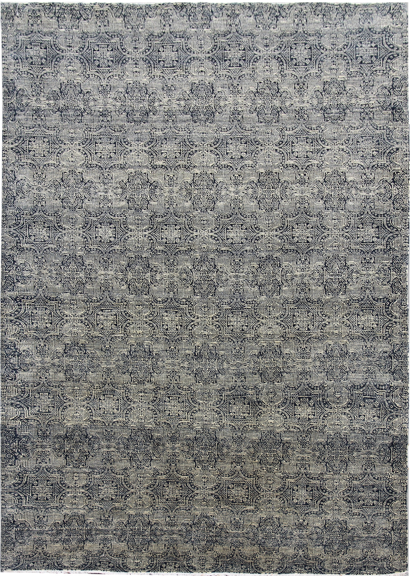 Ručne viazaný kusový koberec Diamond DC-JK 1 SILVER / BLACK - 365x550 cm Diamond Carpets koberce 