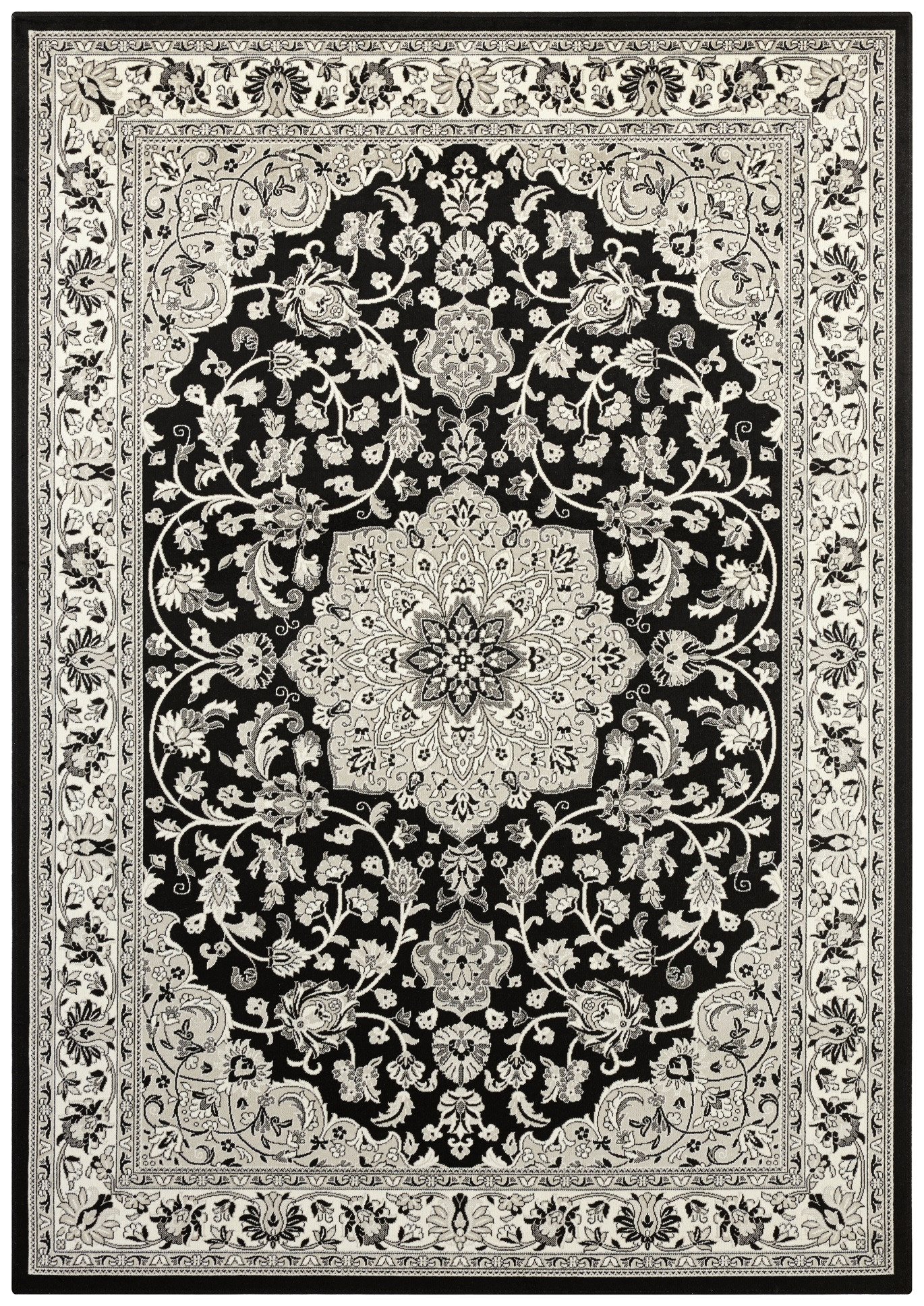 Kusový koberec Mujkoberec Original 104226 Black / Grey - 160x230 cm Mujkoberec Original 
