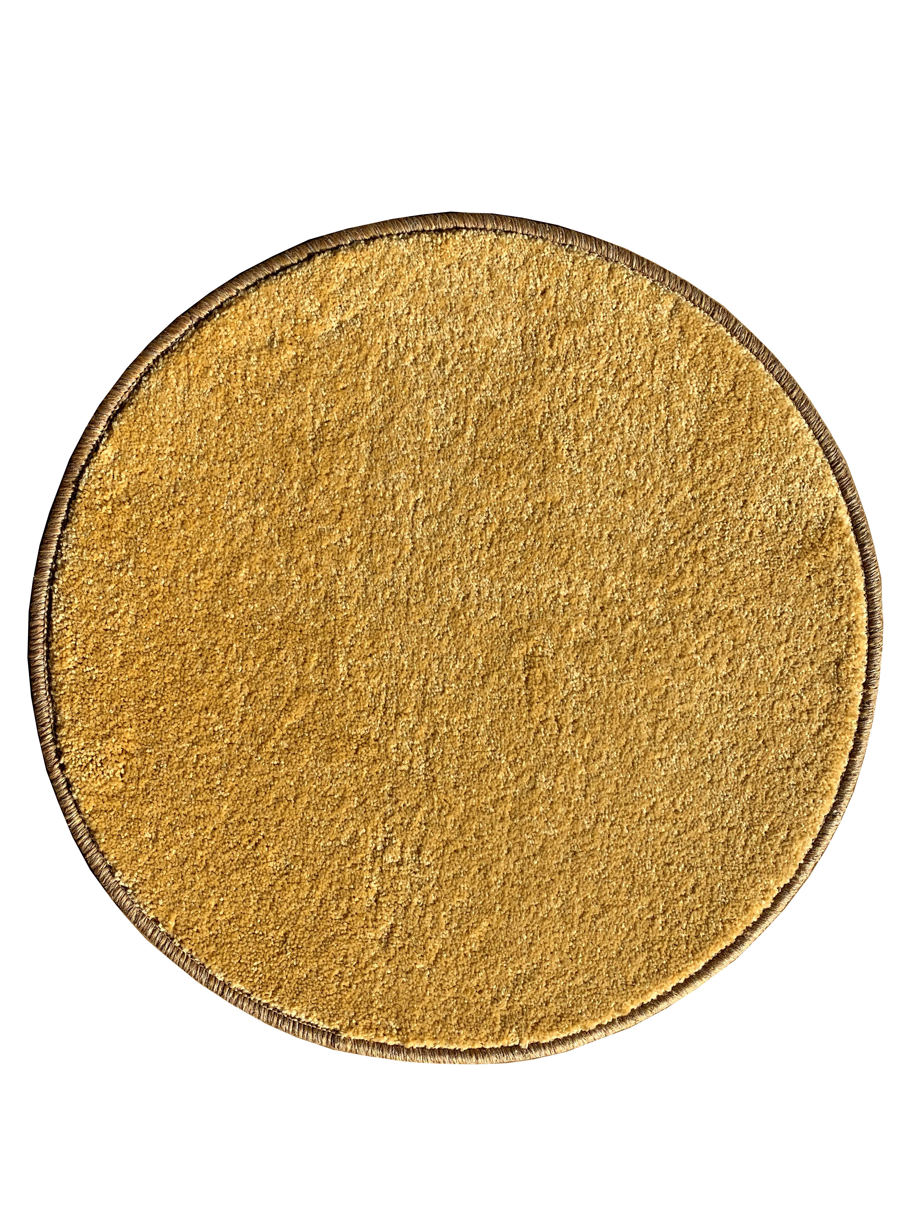 Kusový koberec Eton Exklusive žltý kruh - 100x100 (priemer) kruh cm Vopi koberce 
