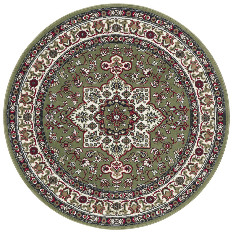 Kruhový koberec Mirkan 104104 Green - 160x160 (priemer) kruh cm Nouristan - Hanse Home koberce 