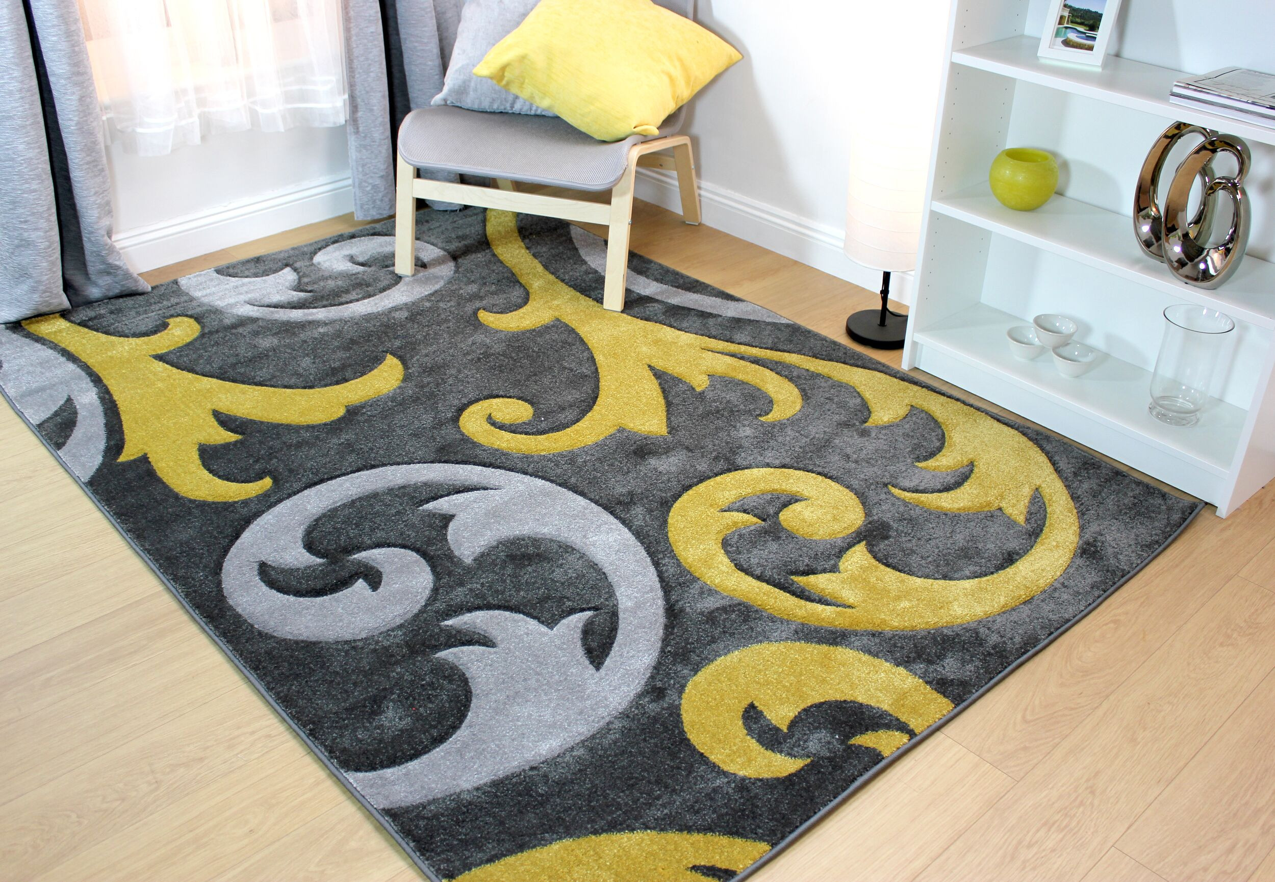 Kusový koberec Hand Carved Elude Ochre - 200x290 cm Flair Rugs koberce 